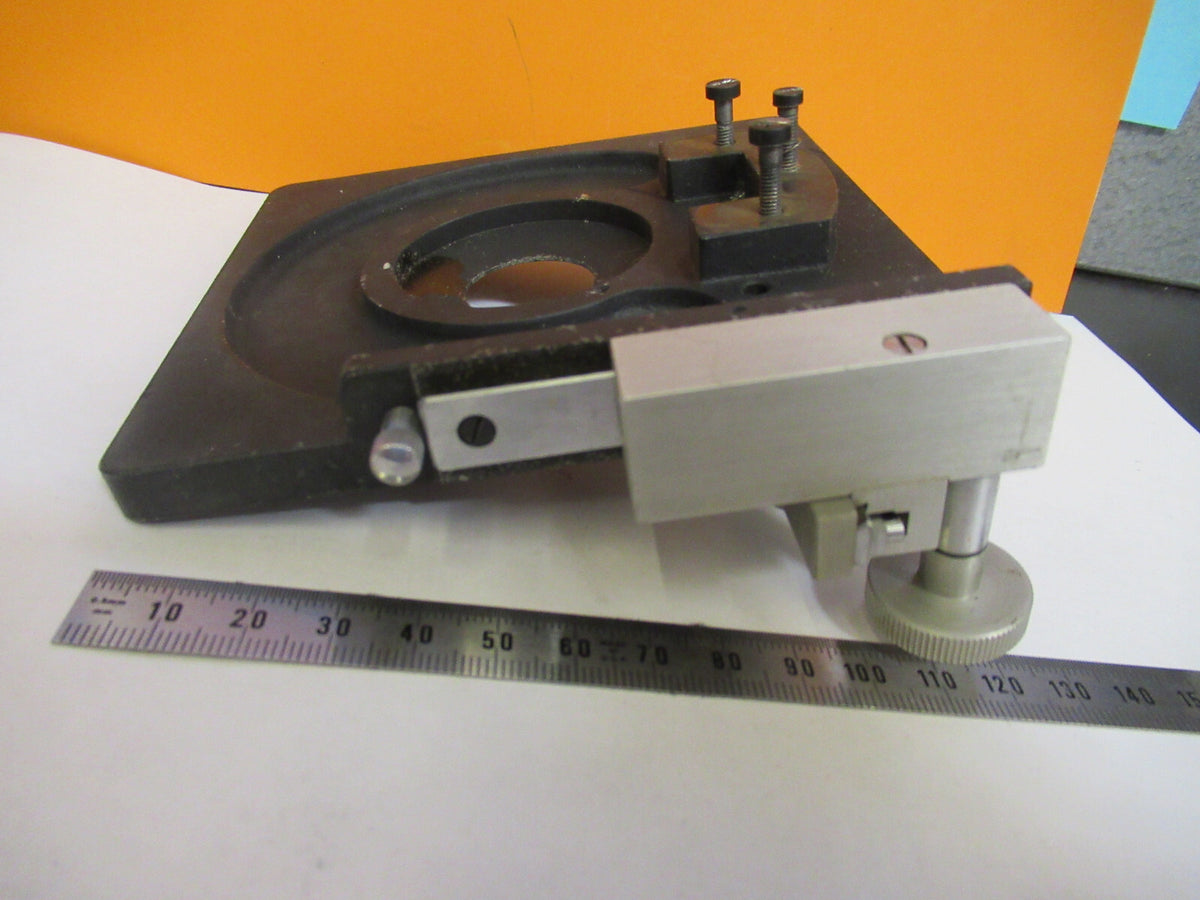 LEITZ WETZLAR GERMANY XY STAGE TABLE MICROSCOPE PART AS PICTURED S4-B-33