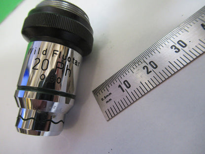 WILD HEERBRUGG SWISS FLUOTAR OBJECTIVE 20X MICROSCOPE PART PHASE AS PIC V7-FT-97