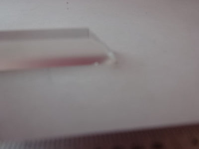 OPTICAL GLASS PRISM [small chip on edge] MIL SPEC LASER OPTICS AS IS #54-A-15