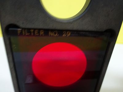 OPTICAL MOUNTED FILTER #29 RED LASER OPTICS AS IS BIN#W8-DC-28