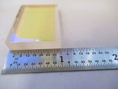 OPTICAL FLAT COATED RECTANGLE OPTICS AS PICTURED &3K-A-14