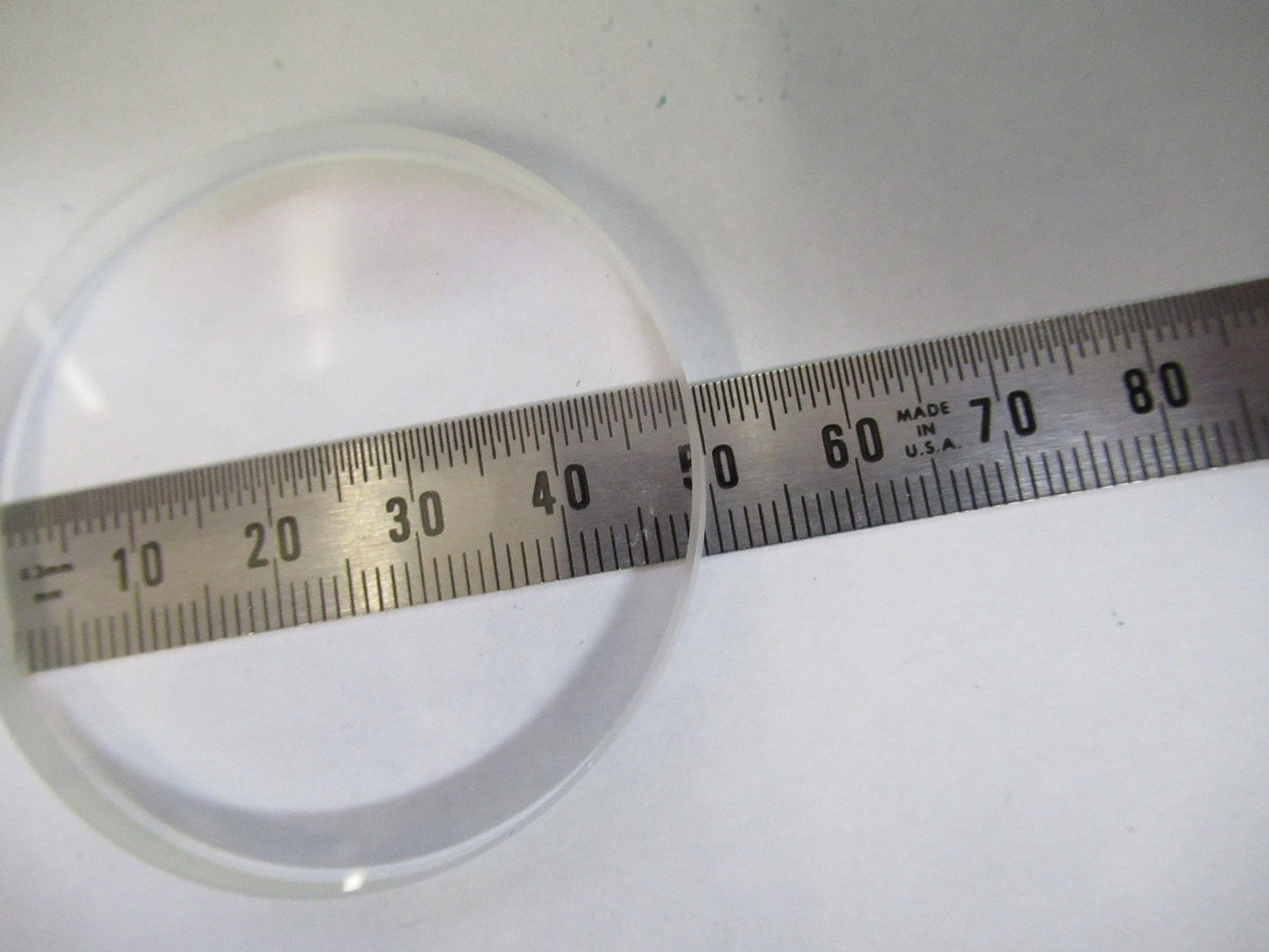 OPTICAL LOW CONVEX CONCAVE LENS THICK GLASS MIL SPEC OPTICS AS PICTURED V3-A-18