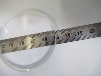 OPTICAL LOW CONVEX CONCAVE LENS THICK GLASS MIL SPEC OPTICS AS PICTURED V3-A-18