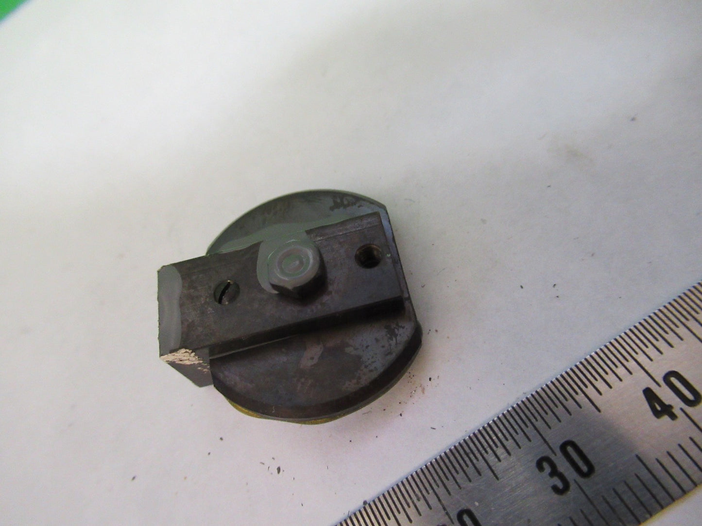 OPTICAL FLAT MIRROR OPTICS  MICROSCOPE PART AS PICTURE U8-A-31