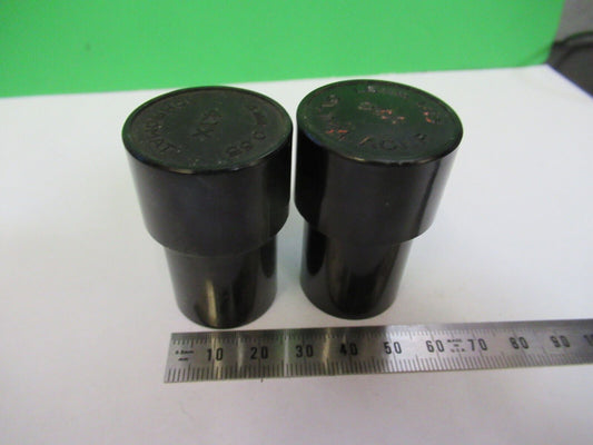 LOT 2 EA PLASTIC EMPTY OBJECTIVE CONTAINER MICROSCOPE PART AS PICTURED &R4-A-59