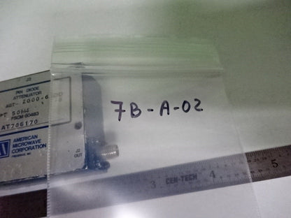 ATTENUATOR FREQUENCY RF PIN DIODE ATTENUATOR AGT-2000 MICROWAVE AS IS #7B-A-02
