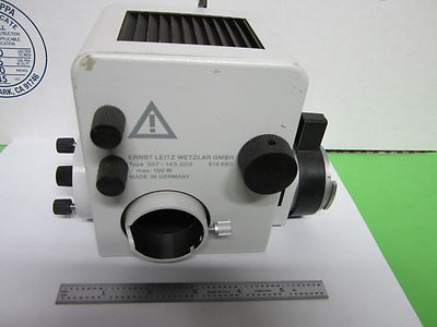 Microscope 307-143 Ernst Leitz Germany Lamp Housing Illuminator Optics