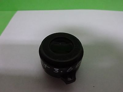 MICROSCOPE PART REICHERT LEICA POLYVAR LENS BRASS MOUNTED OPTICS AS IS #Y3-05
