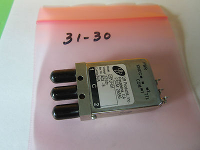 DB PRODUCTS PASADENA RF MICROWAVE COAXIAL SWITCH FREQUENCY BIN#31-30