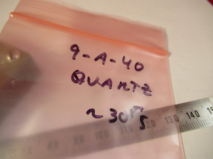VINTAGE QUARTZ CRYSTAL  1930's FREQUENCY UNKNOWN &9-A-40