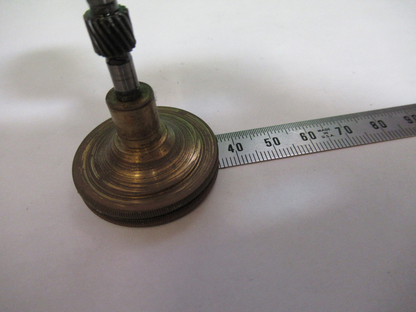 ANTIQUE AO SPENCER  SET GROSS ADJUST KNOBS MICROSCOPE PART AS PICTURED T6-A-42