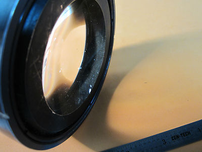 Optical large mounted convex concave lens [severe scratches] Laser Optics