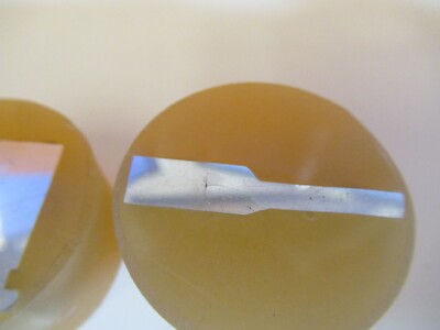 Los 2 Stück METALLOGRAPHISCHES METALLQUERSCHNITTPROBE MIKROSKOPISCHE PROBE &amp;A7-A-22