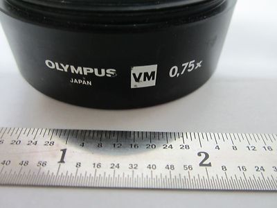MICROSCOPE PART OLYMPUS LENS 0,75X STEREO SCOPE OPTICS BIN#F4-08