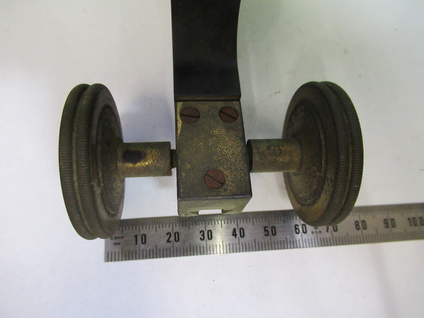 ANTIQUE BAUSCH LOMB OLD STAGE FRAME LIMB MICROSCOPE PART AS PICTURED F3-B-70