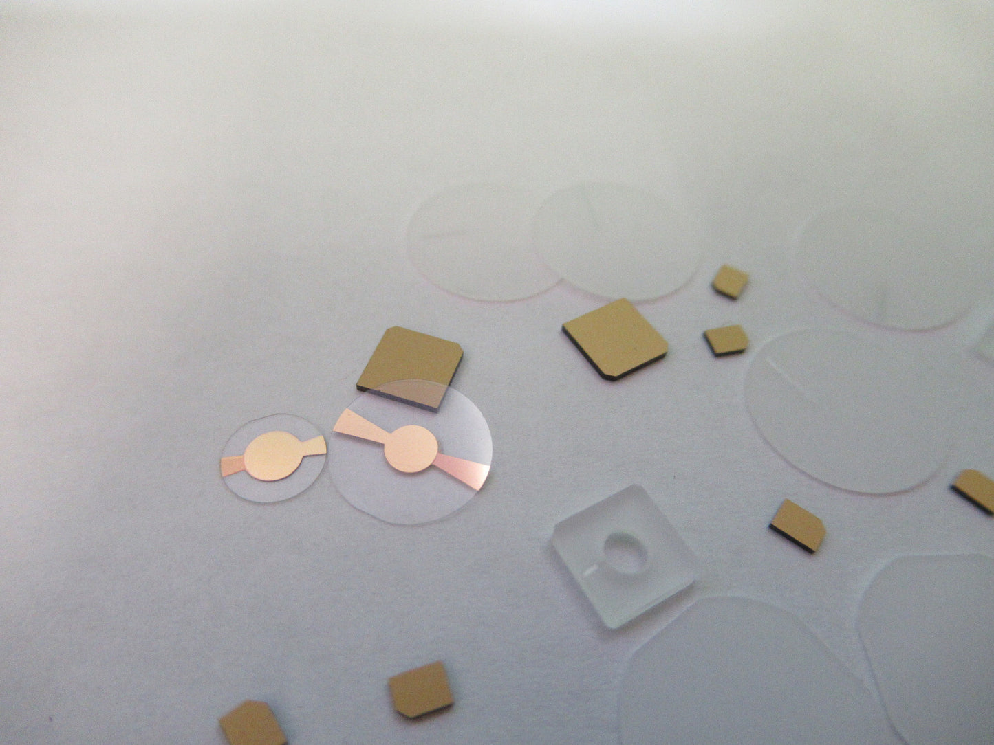 Lot Blanks Piezoelectric Quartz Crystal X-y-cut Gold Coated Piezo Sensor