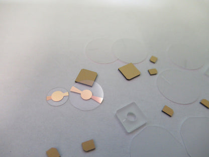Lot Blanks Piezoelectric Quartz Crystal X-y-cut Gold Coated Piezo Sensor