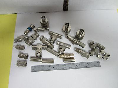 Lot 25 Ea RF Frequency Cable Connector Types
