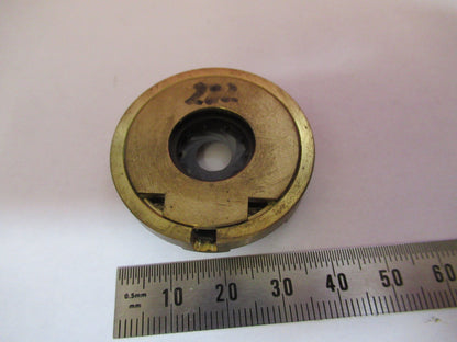 LEICA DMRB MOUNTED IRIS DIAPHRAGM MICROSCOPE PART OPTICS AS PICTURED #G4-A-119