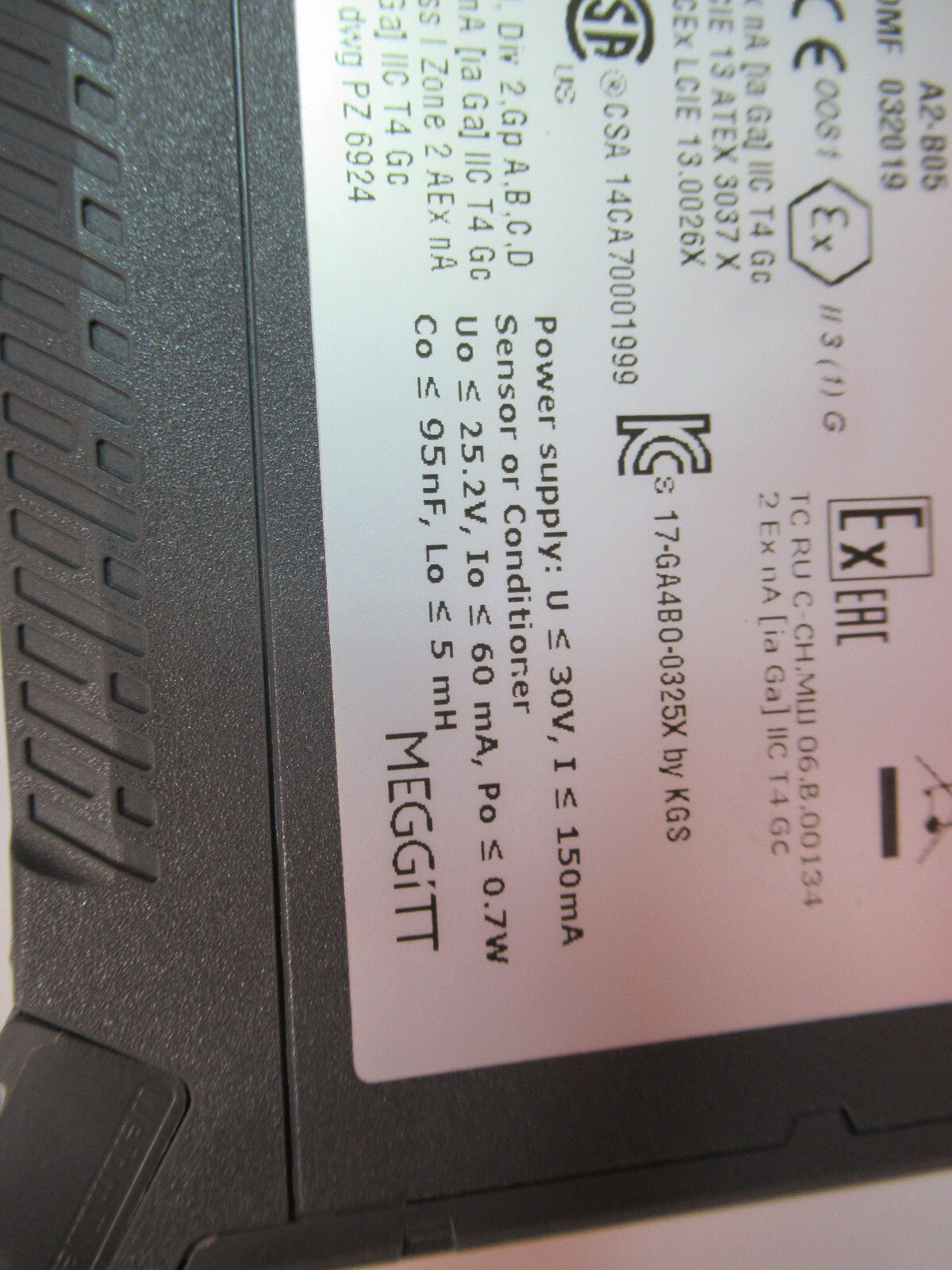 MEGGITT VIBRO-METER GSI 127  244-127-000-017  A2-B05 MODULE for SENSOR Y6-B-05
