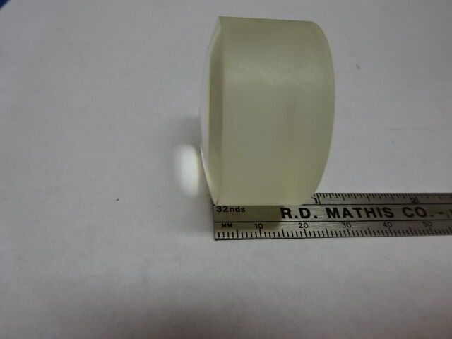 THICK LENS BI CONVEX GLASS OPTICS MICROSCOPE PART AS IS &83-28