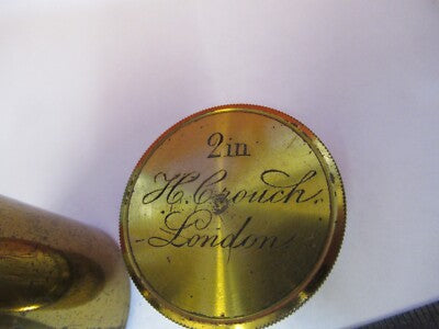 Antique Brass Henry Crouch London Empty Objective Canister