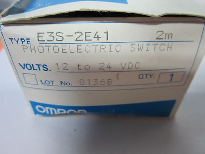 OMRON PHOTOELECTRIC SWITCH E3S-2E1 AS IS BIN#J9