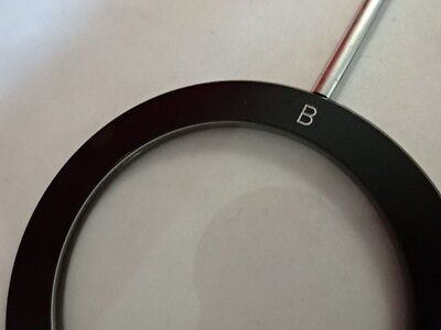 B LEITZ GERMANY DIFFUSER FILTER MICROSCOPE OPTICS OPTICAL PART AS IS &AQ-A-13