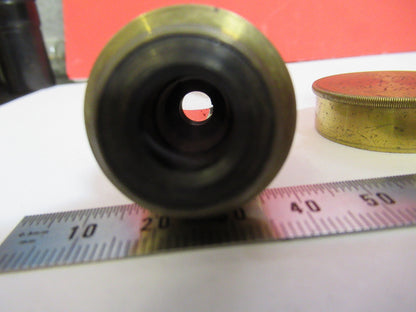 ANTIQUE BRASS RJ BECK LONDON "1/5" OBJECTIVE MICROSCOPE AS PICTURED &F8-A-82