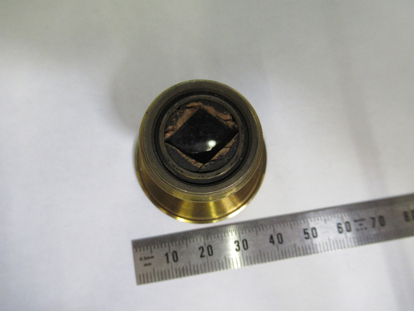 ANTIQUE BRASS POLARIZER BECK UK OPTICS MICROSCOPE PART AS PIC X3-B-04