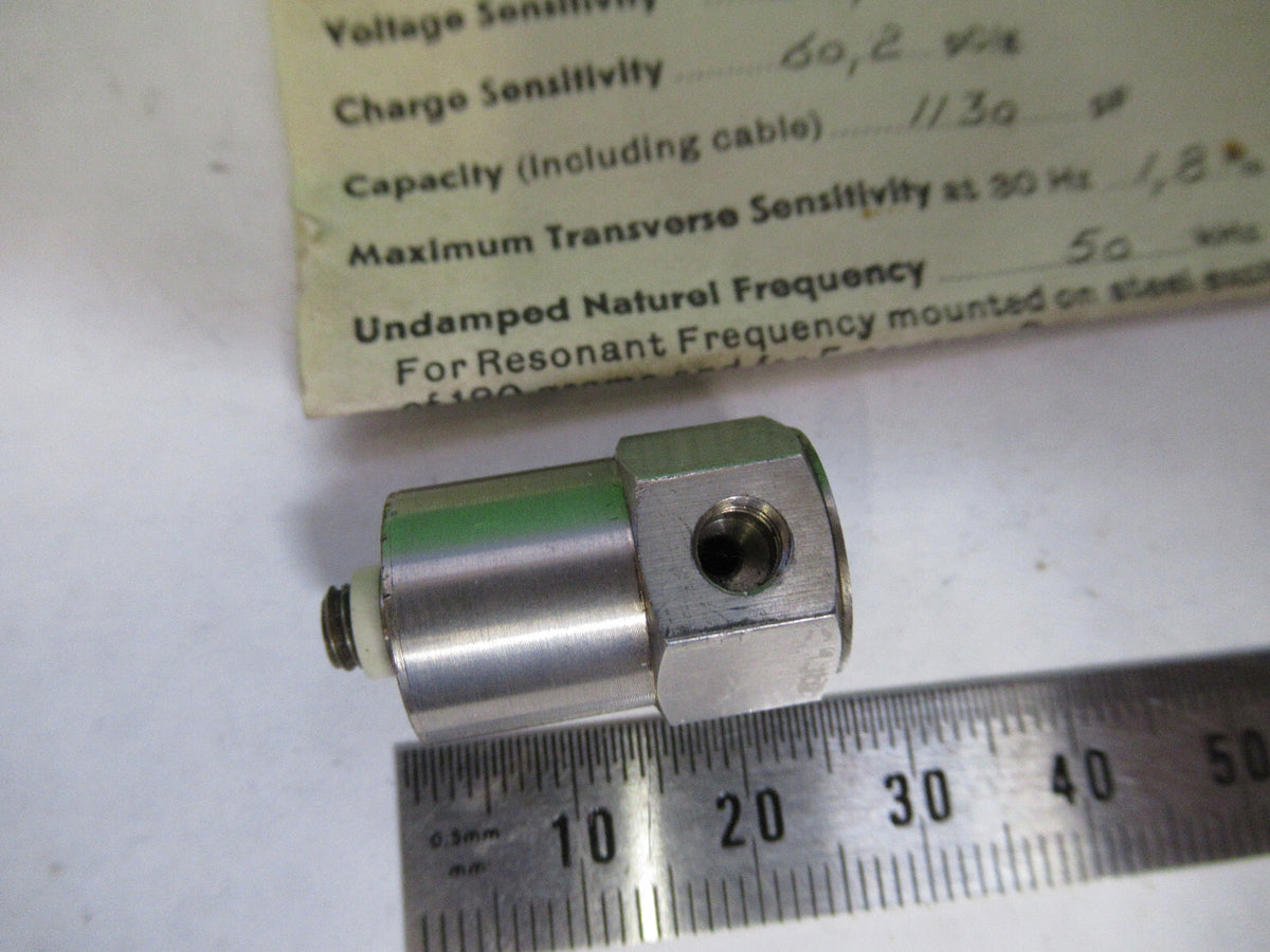 BRUEL KJAER 4334 MINIATURE ACCELEROMETER VIBRATION SENSOR AS PICTURED X2-A-62