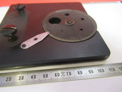 ANTIQUE STAGE TABLE AO SPENCER MICROSCOPE PART AS PICTURED S4-B-74