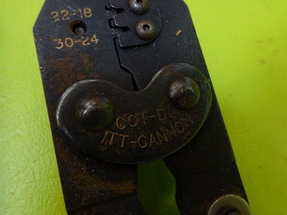 FOR PARTS ITT CANNON MAKER CRIMPING TOOL [rusty] AS IS #TA-3-8