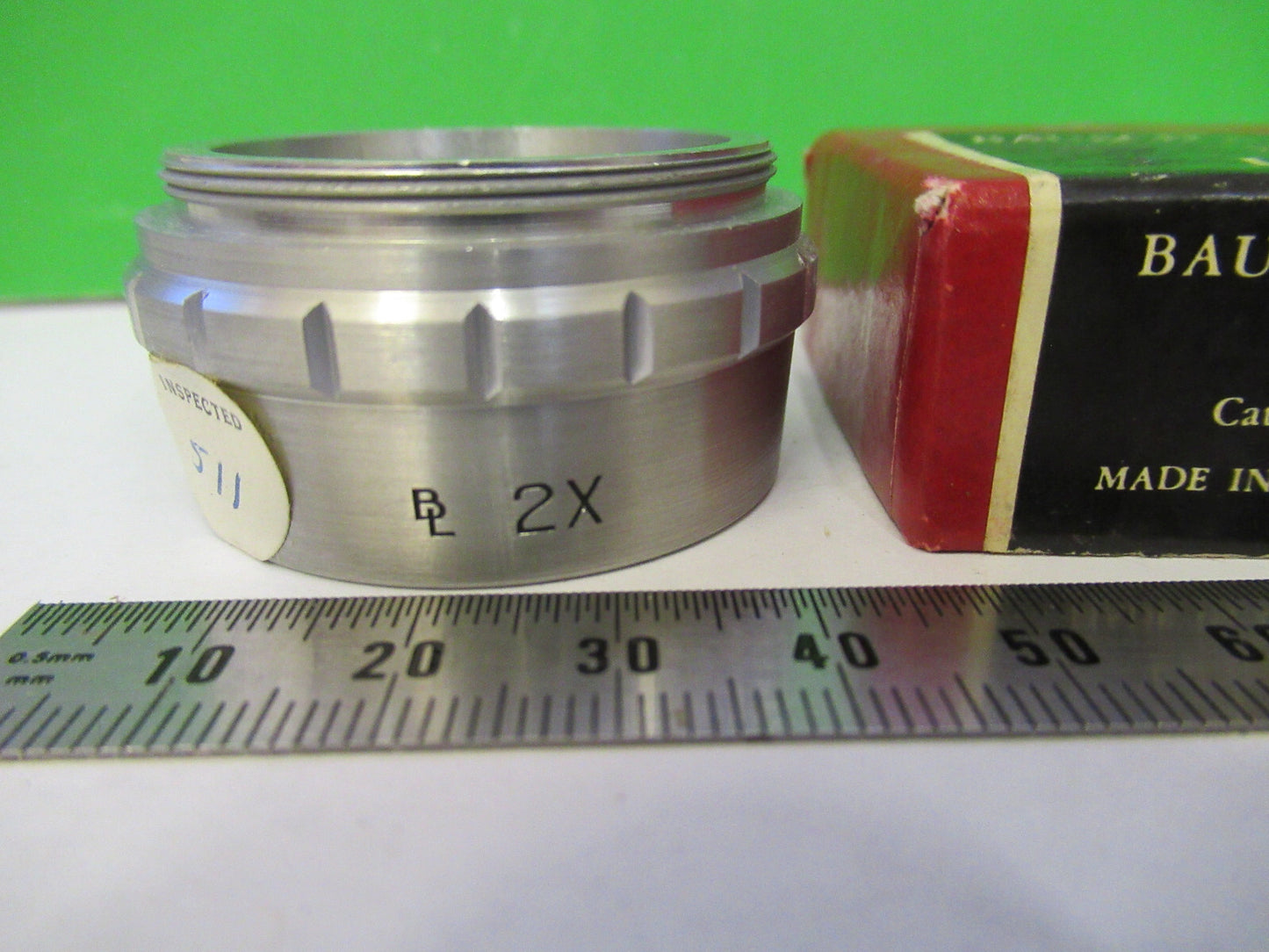 BAUSCH LOMB STEREO 2X LENS  31-26-19 MICROSCOPE PART OPTICS AS PICTURED S1-B-62