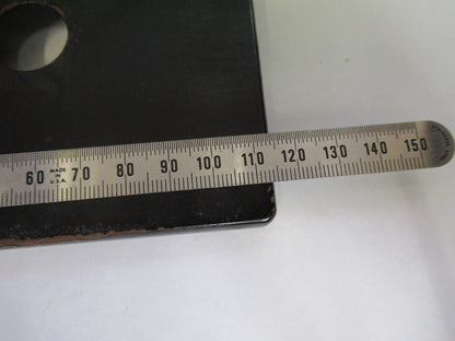 ANTIQUE BAUSCH LOMB METAL heavy STAGE TABLE MICROSCOPE PART AS PIC U9-A-28