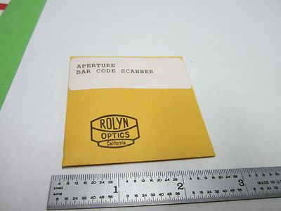 Optical Rolyn Aperture Bar Code Scanner Laser Optics