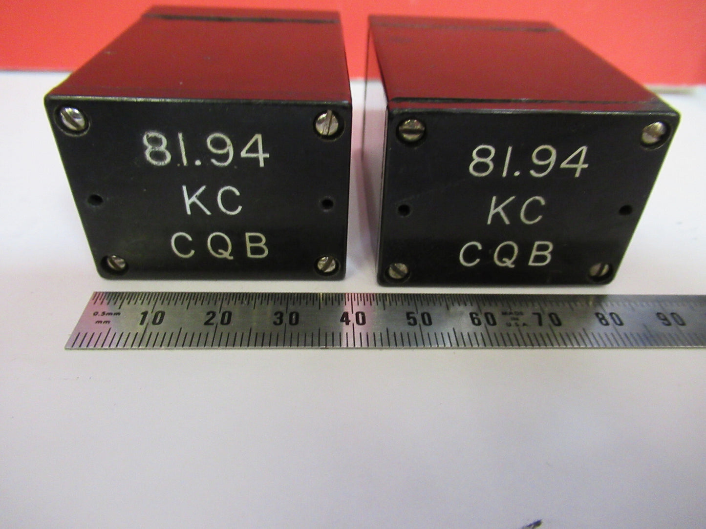 Antique Quartz Crystal 81.94 Pair Frequency Control Radio
