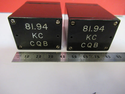 Antique Quartz Crystal 81.94 Pair Frequency Control Radio