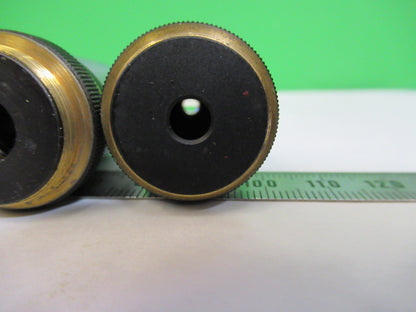 LOT OLYMPUS JAPAN OBJECTIVE 4X 10X 40X 100X MICROSCOPE PART AS PICTURED X4-A-29