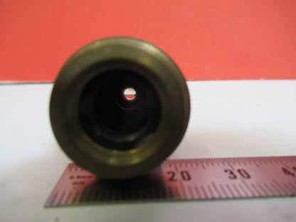 ANTIQUE BRASS ERNST LEITZ IMMERSION OBJECTIVE MICROSCOPE AS PICTURED &F8-A-79
