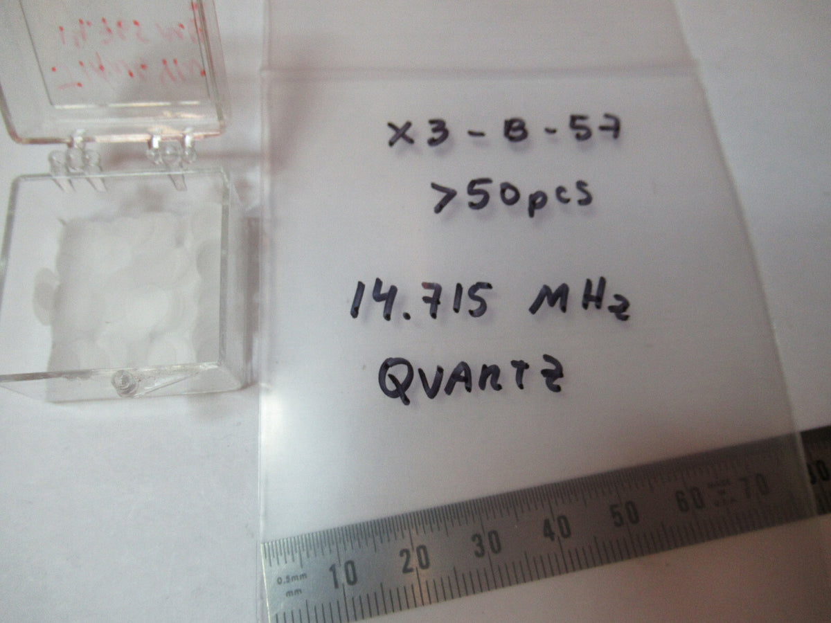 Lot 50ea Toyocom 14.715 MHz Quartz Blanks Crystal Frequency