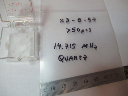 Lot 50ea Toyocom 14.715 MHz Quartz Blanks Crystal Frequency