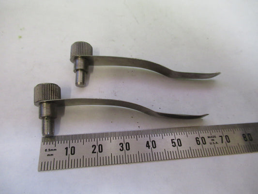 Bausch & Lomb Pair Clips Stage Microscope Part