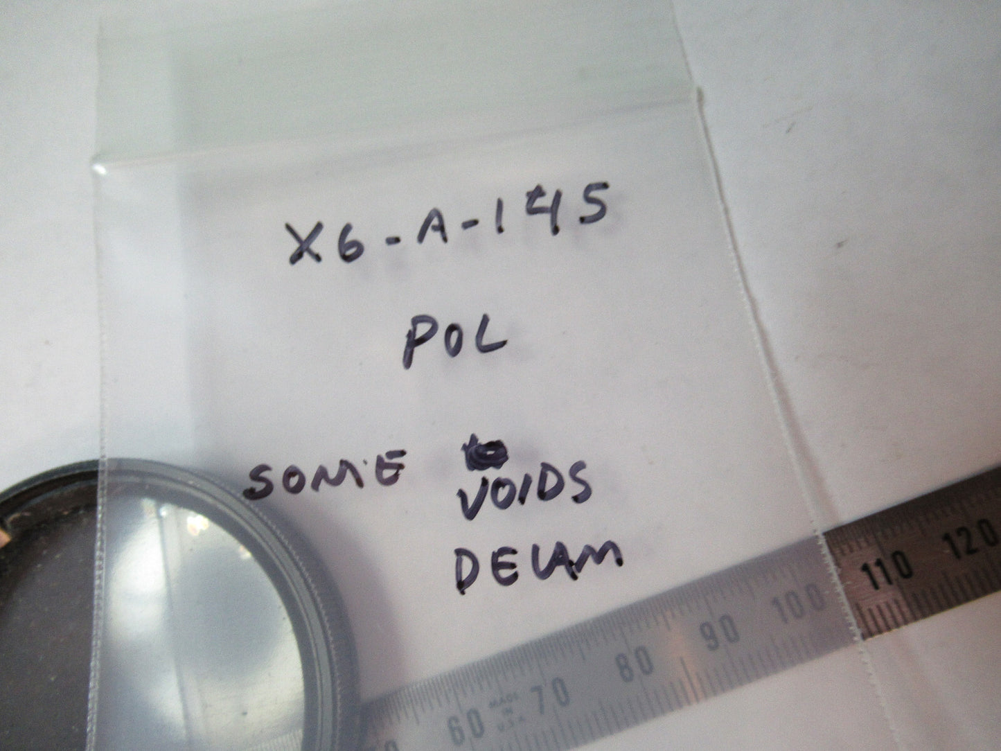 OPTICAL POLARIZER VIVITAR FILTER OPTICS AS PICTURED X6-A-145