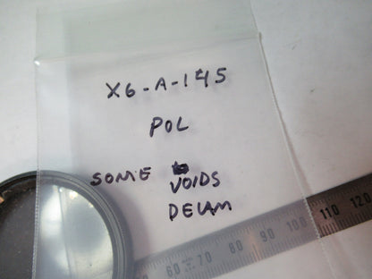 OPTICAL POLARIZER VIVITAR FILTER OPTICS AS PICTURED X6-A-145