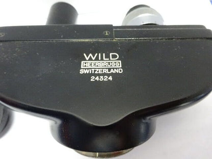 WILD SWISS M20 HEAD OPTICS MICROSCOPE PART AS IS &84-64