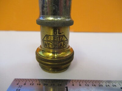 OBJECTIVE ANTIQUE BRASS LEITZ 45X OPTICS MICROSCOPE PART AS PICTURED &G1-A-76