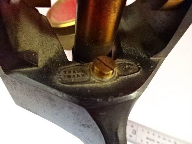 MICROSCOPE ANTIQUE BRASS JAMES PARKES BIRMINGHAM ENGLAND UK OPTICS AS IS #LOB