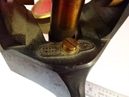 MICROSCOPE ANTIQUE BRASS JAMES PARKES BIRMINGHAM ENGLAND UK OPTICS AS IS #LOB