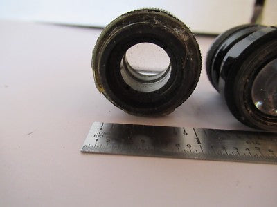 Lot 2 Ea Antique Rare Eyepieces Ocular Microscope Part Optics